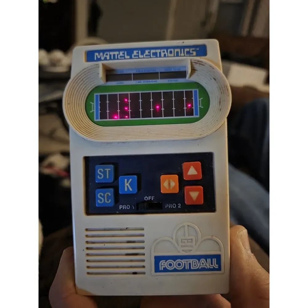 Vintage Mattel Football Electronics 1977 Original Mattel Version Football Works